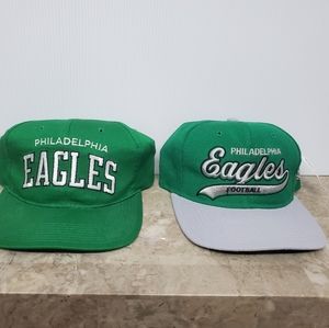 2 vintage Philadelphia eagles SnapBack starter hat